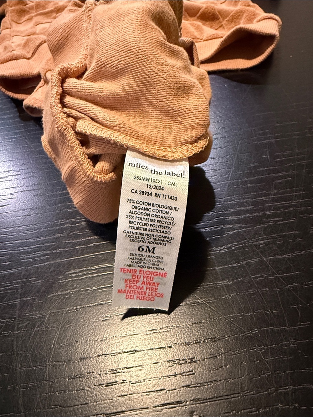Checker Terry Short Set - Rust/Tan - Picture 4 of 4